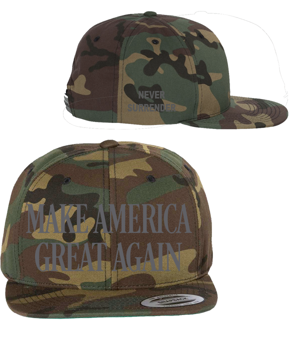 MAGA - CAMO HAT - DARK THREAD