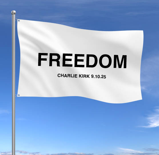 Charlie Kirk - FLAG 4x6