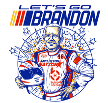 Load image into Gallery viewer, Let&#39;s Go Brandon T-shirt - White
